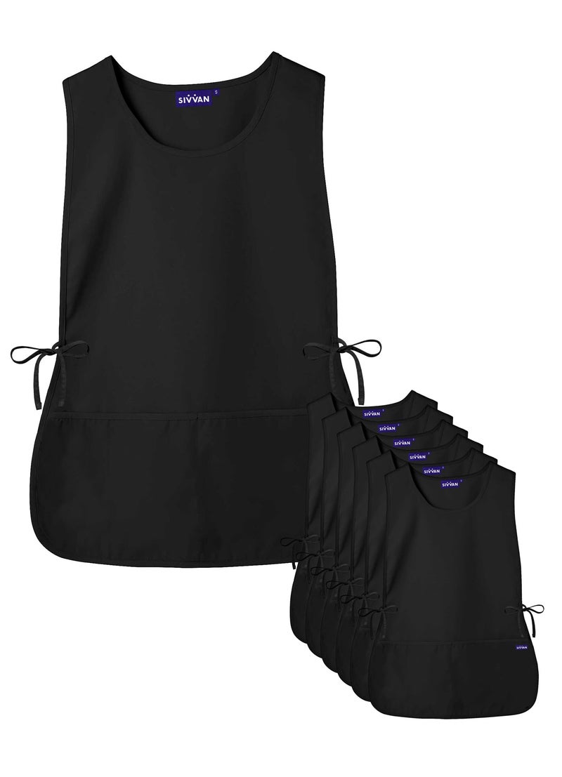 Sivvan Unisex Apron - Cobbler Apron 6-Pack - S87006 - Black - R - Image 1